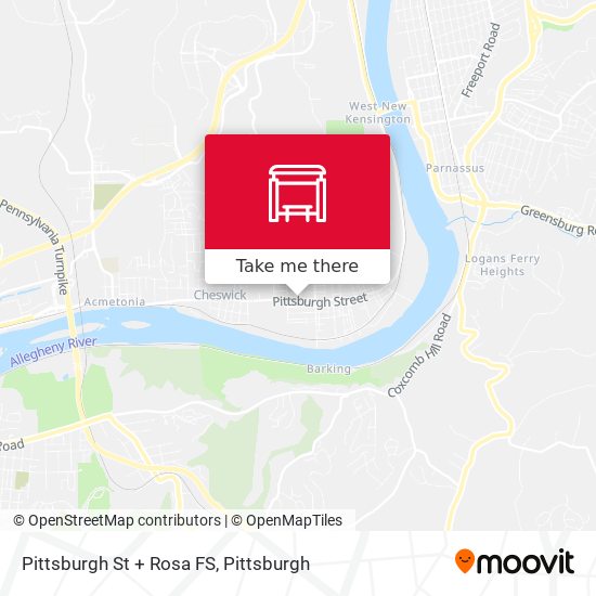 Pittsburgh St + Rosa FS map
