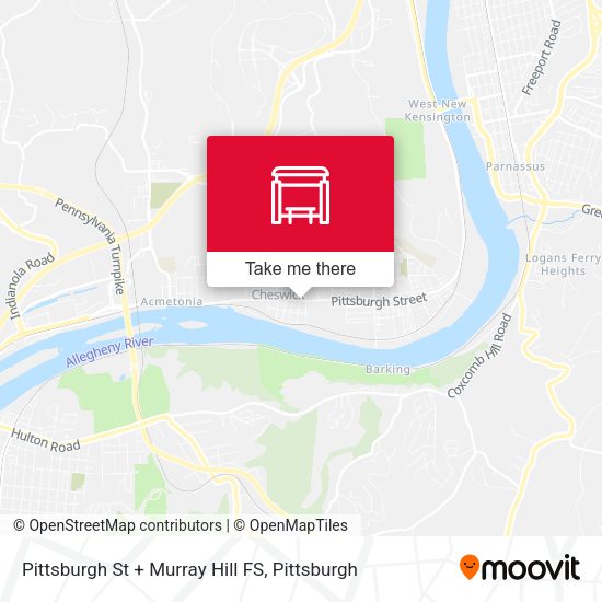 Mapa de Pittsburgh St + Murray Hill FS