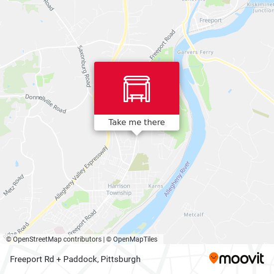 Freeport Rd + Paddock map