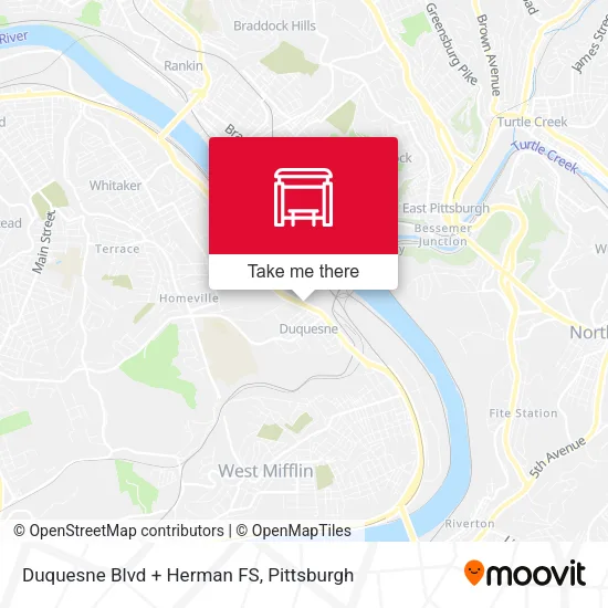 Duquesne Blvd + Herman FS map