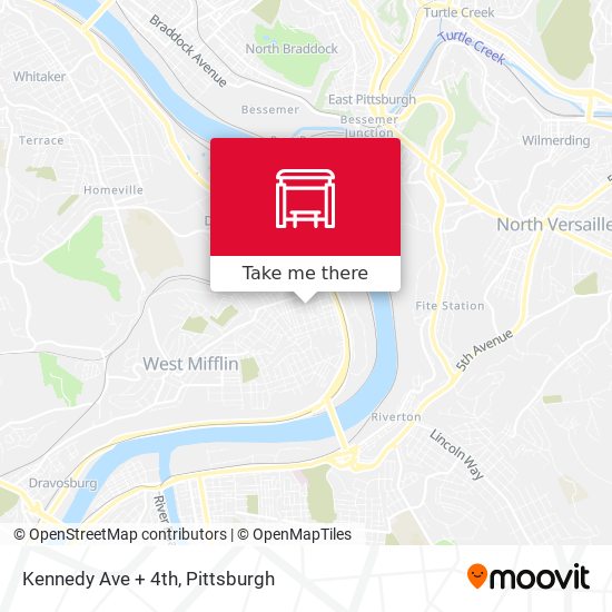 Mapa de Kennedy Ave + 4th