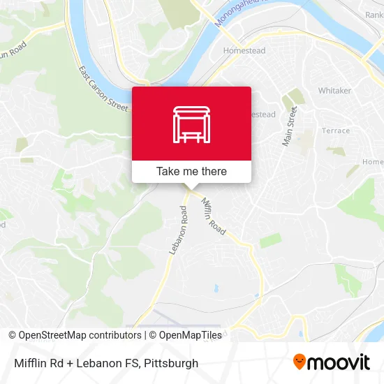 Mapa de Mifflin Rd + Lebanon FS