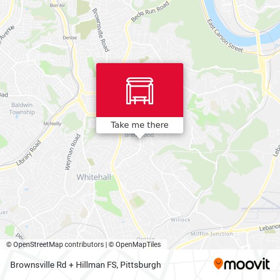 Mapa de Brownsville Rd + Hillman FS