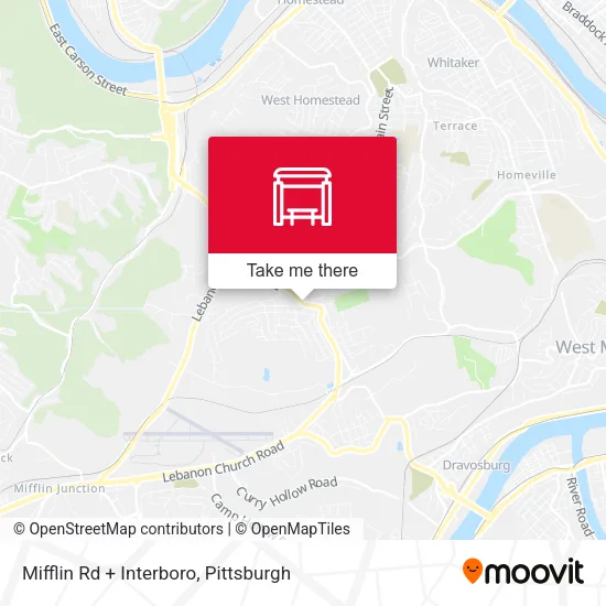 Mapa de Mifflin Rd + Interboro