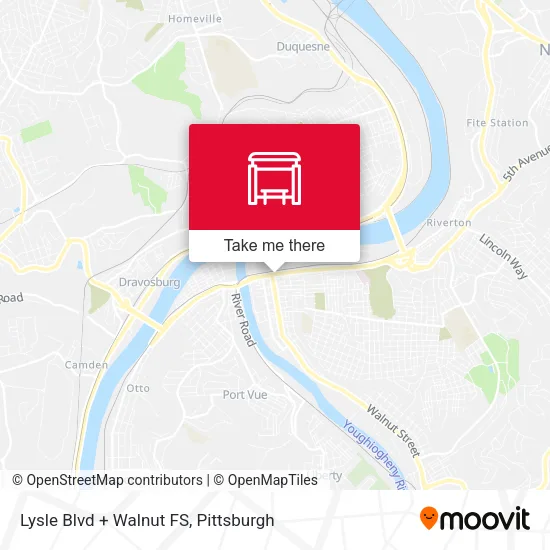 Mapa de Lysle Blvd + Walnut FS