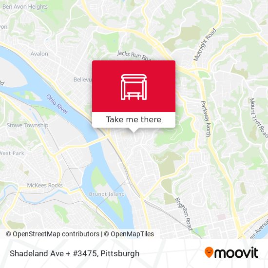 Shadeland Ave + #3475 map