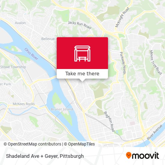 Shadeland Ave + Geyer map