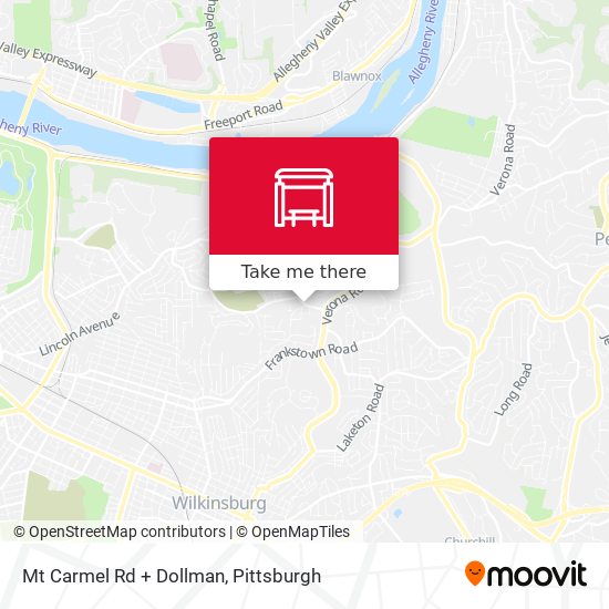 Mapa de Mt Carmel Rd + Dollman