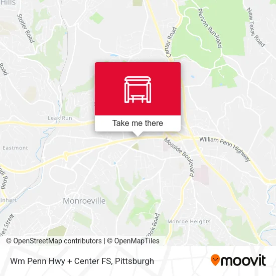 Wm Penn Hwy + Center FS map