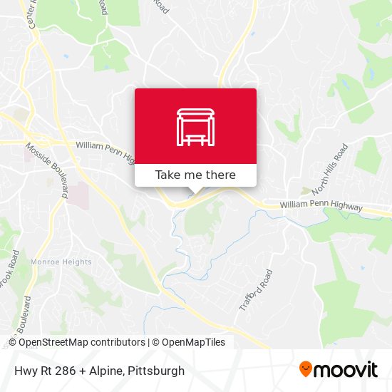 Mapa de Hwy Rt 286 + Alpine