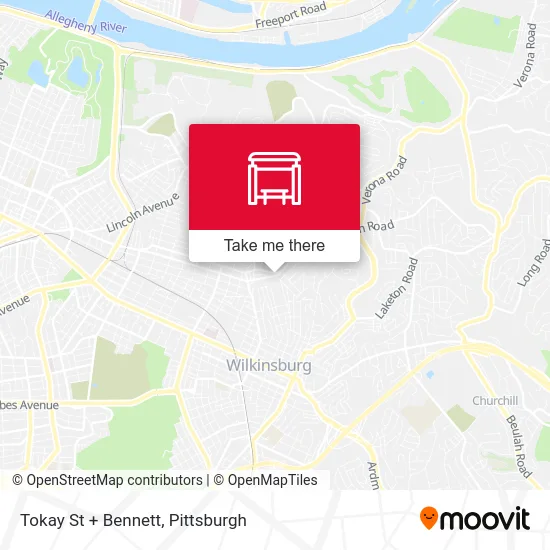 Tokay St + Bennett map