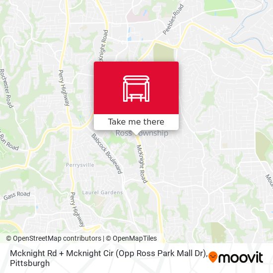 Mcknight Rd + Mcknight Cir (Opp Ross Park Mall Dr) map