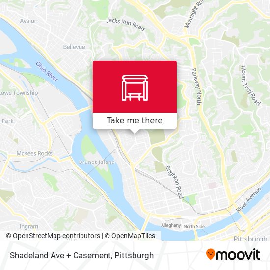Mapa de Shadeland Ave + Casement