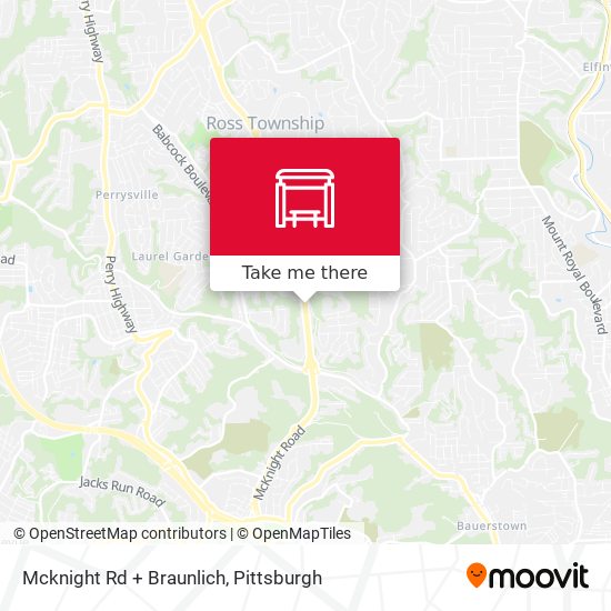 Mcknight Rd + Braunlich map
