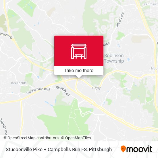 Stuebenville Pike + Campbells Run FS map