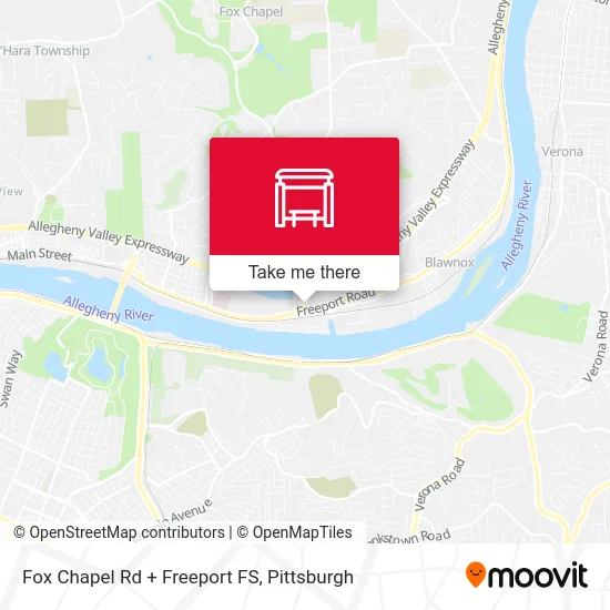 Fox Chapel Rd + Freeport FS map