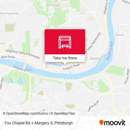 Fox Chapel Rd + Margery S map