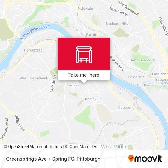 Mapa de Greensprings Ave + Spring FS