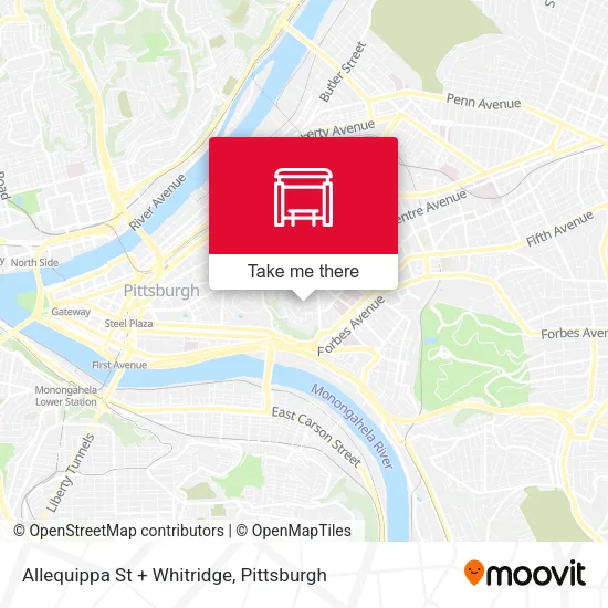 Mapa de Allequippa St + Whitridge