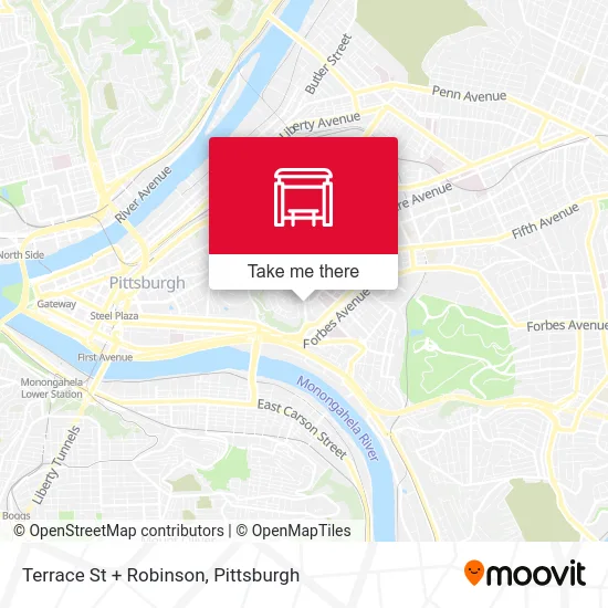 Terrace St + Robinson map