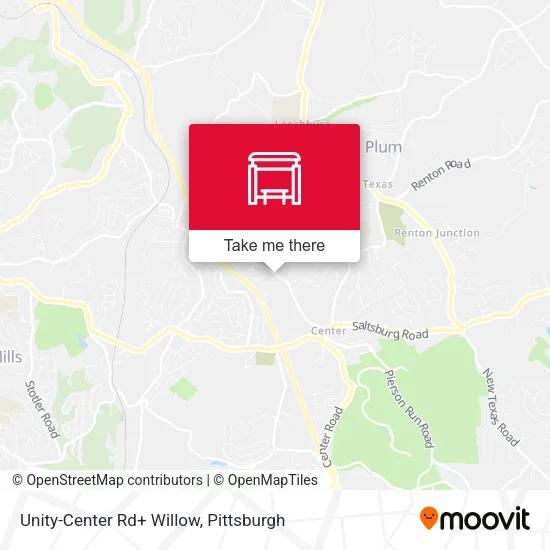 Unity-Center Rd+ Willow map