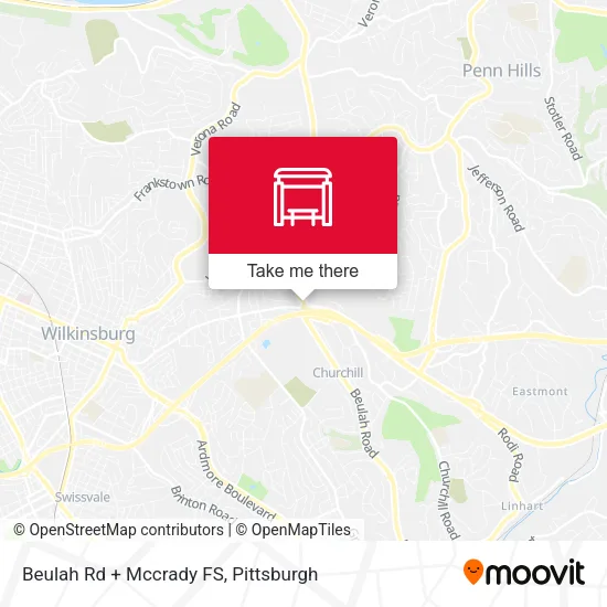 Mapa de Beulah Rd + Mccrady FS