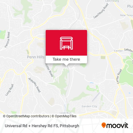 Mapa de Universal Rd + Hershey Rd FS