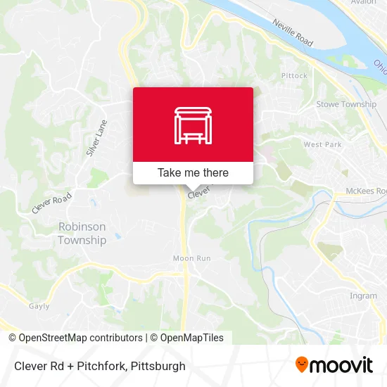 Clever Rd + Pitchfork map