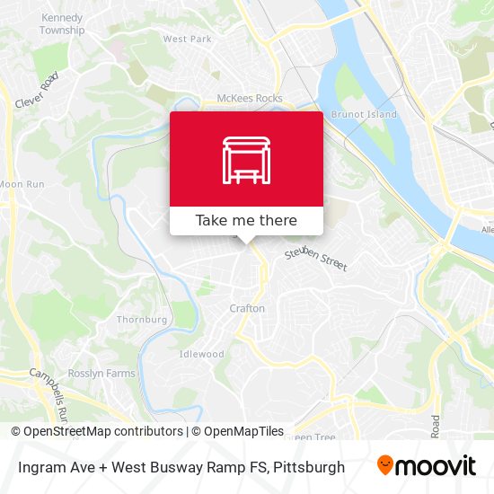 Mapa de Ingram Ave + West Busway Ramp FS