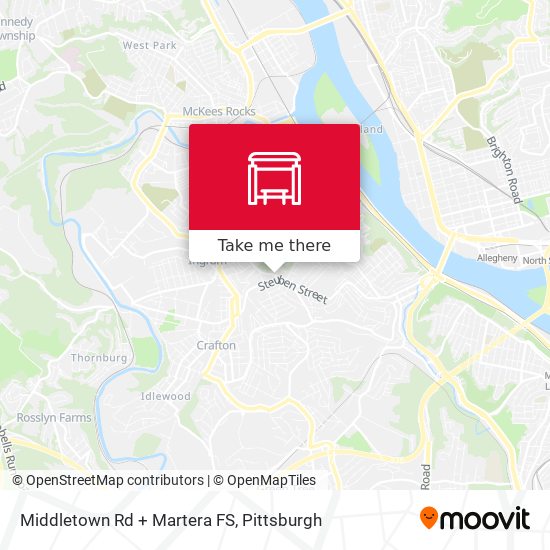 Middletown Rd + Martera FS map