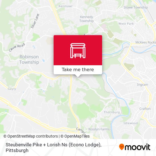 Steubenville Pike + Lorish Ns (Econo Lodge) map