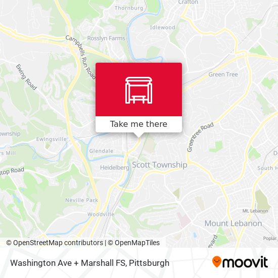 Washington Ave + Marshall FS map