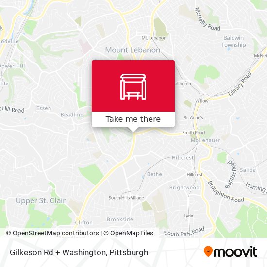 Mapa de Gilkeson Rd + Washington