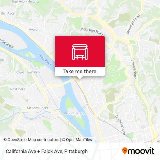 Mapa de California Ave + Falck Ave