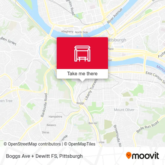 Boggs Ave + Dewitt FS map