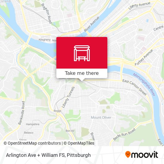 Arlington Ave + William FS map