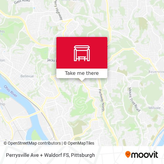 Mapa de Perrysville Ave + Waldorf FS