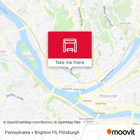 Pennsylvania + Brighton FS map