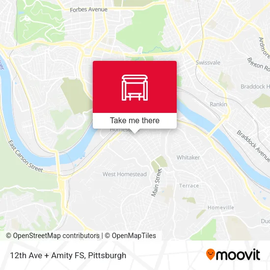 12th Ave + Amity FS map