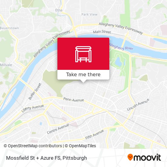 Mossfield St + Azure FS map