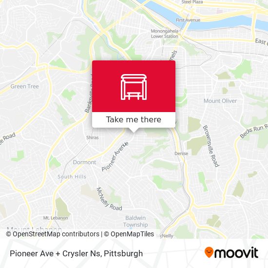 Pioneer Ave + Crysler Ns map