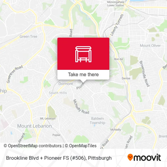 Mapa de Brookline Blvd + Pioneer FS (#506)