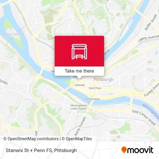 Mapa de Stanwix St + Penn FS