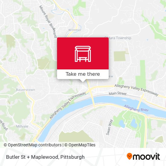 Mapa de Butler St + Maplewood