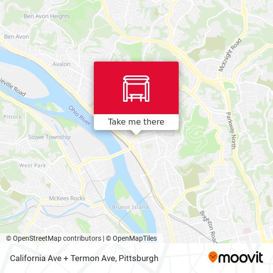 Mapa de California Ave + Termon Ave