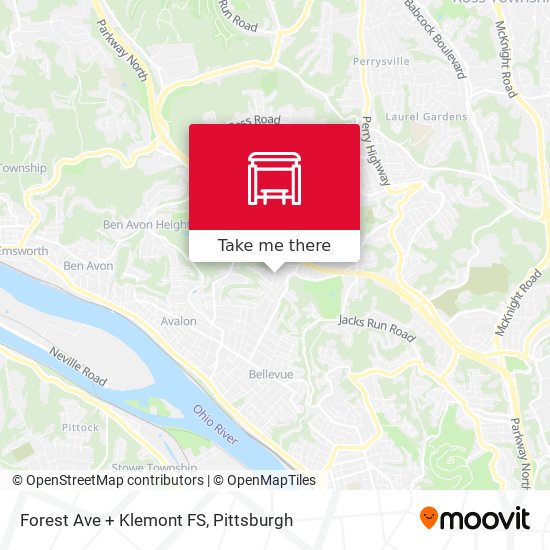 Mapa de Forest Ave + Klemont FS