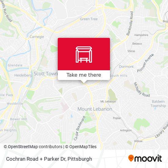 Cochran Road + Parker Dr map