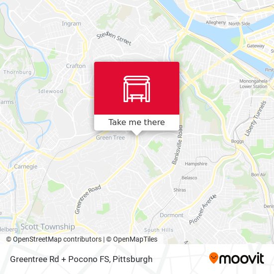 Greentree Rd + Pocono FS map