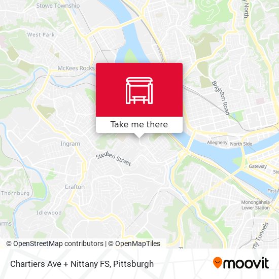 Mapa de Chartiers Ave + Nittany FS