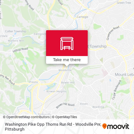 Washington Pike Opp Thoms Run Rd - Woodville Pnr map
